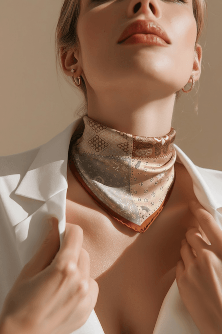 Hovedbilde Elegant lite skjerf brun