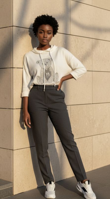 Teddy genser med strass