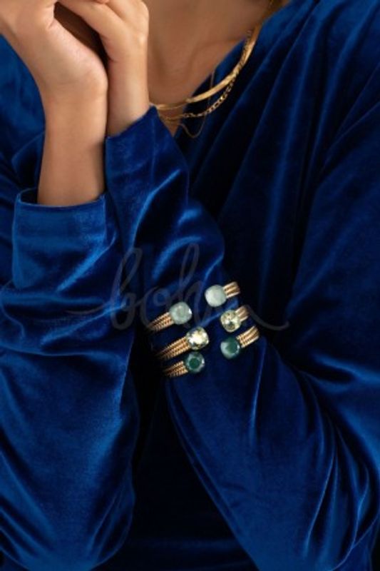 Ada Armbånd Swarowski grønn