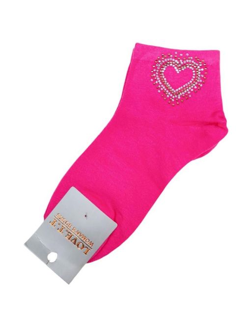Hovedbilde Hjerte sokk rosa