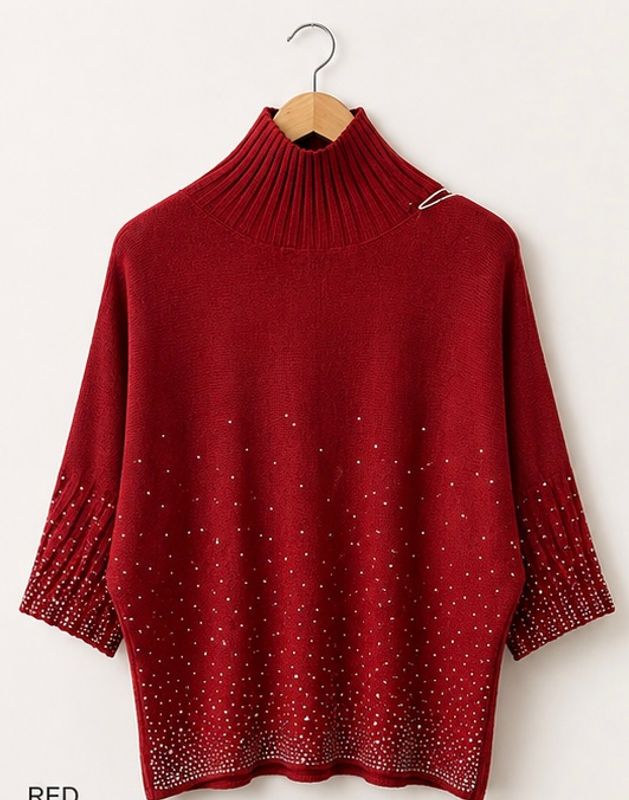 Sauro glitter polo svart