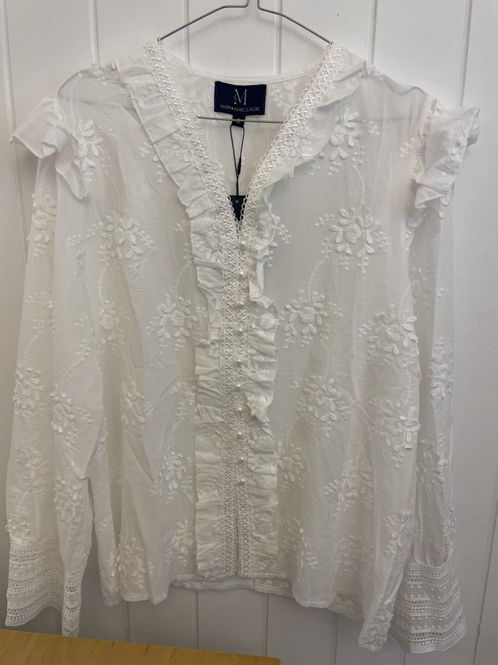 Hovedbilde Blomster brodert bluse