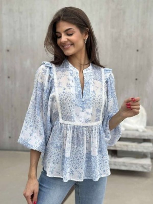 Clara Bluse Lyseblå 