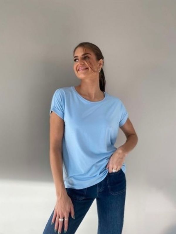 Basic Roundneck Blå