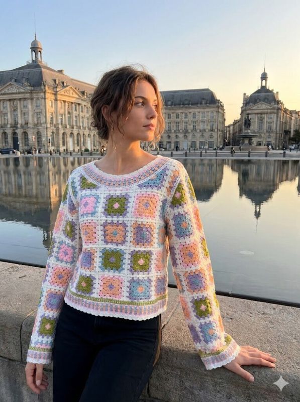 Hekle topp pastell