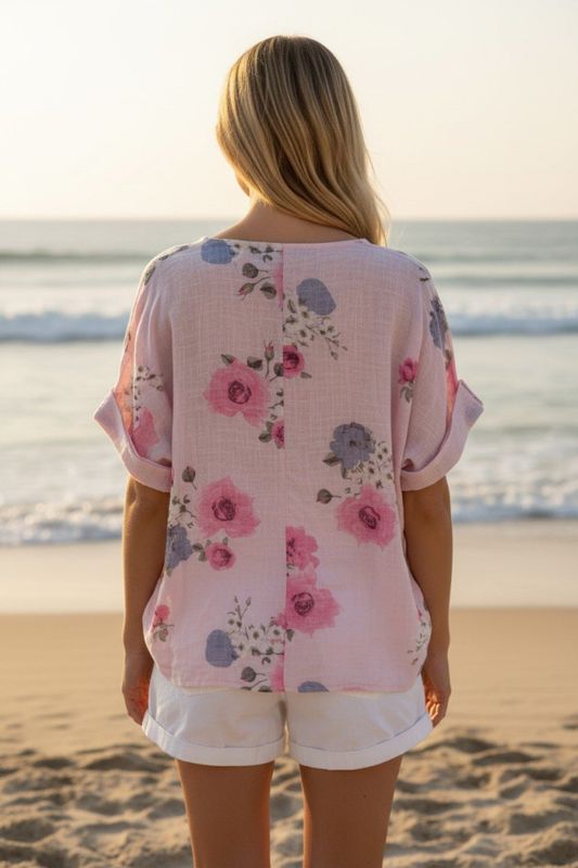 Pinto bluse rosa
