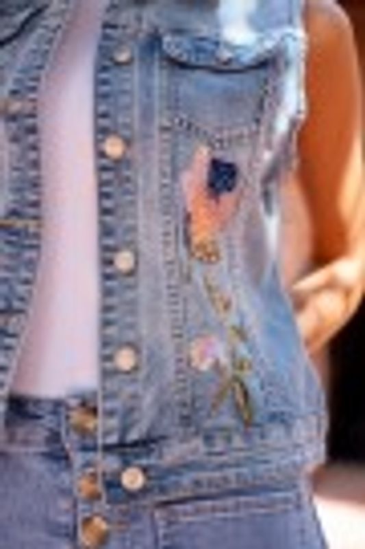 Paljett Denim Vest