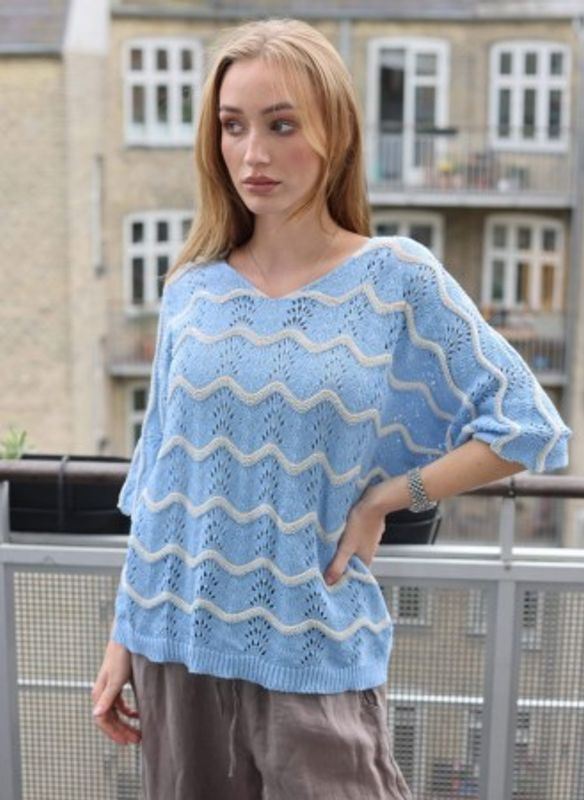 Genser Blå Bølger