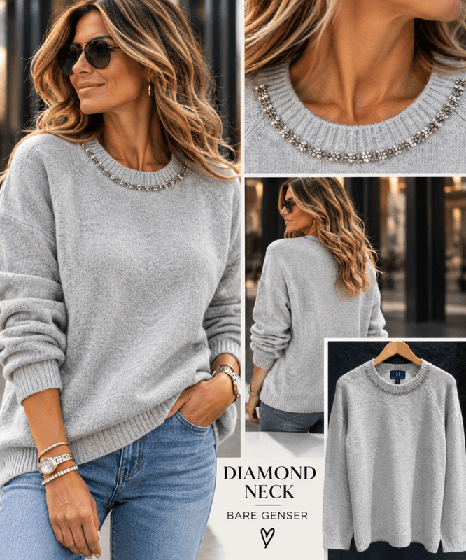 Diamond neck offwhite 