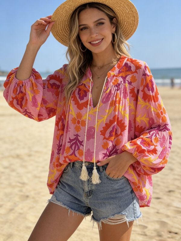 Aroma bluse orange