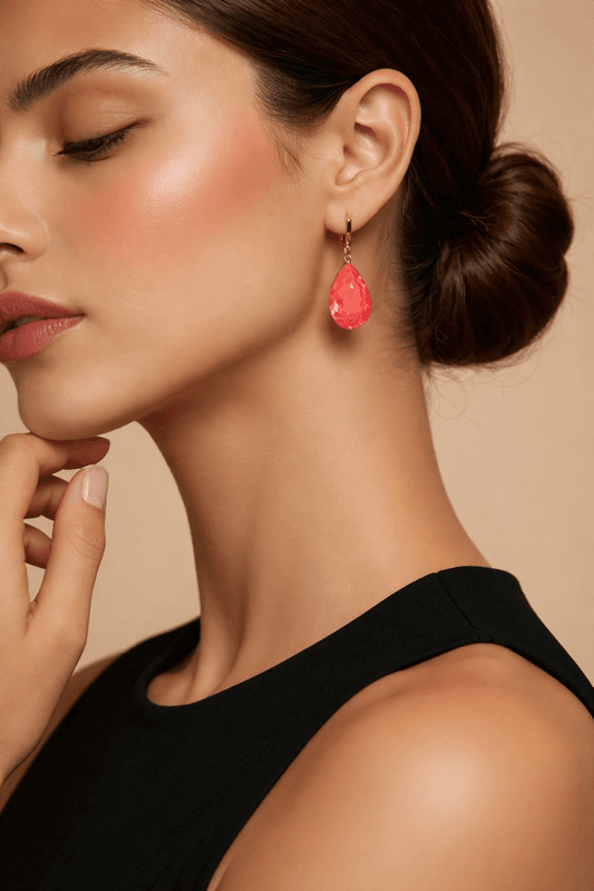 Ada øredobber Swarowski  orange