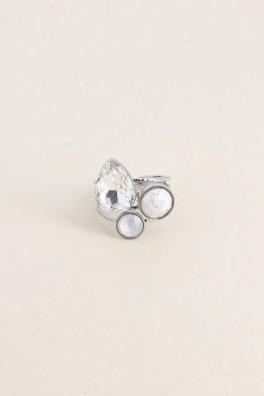 Ada ring Swarowski sølv