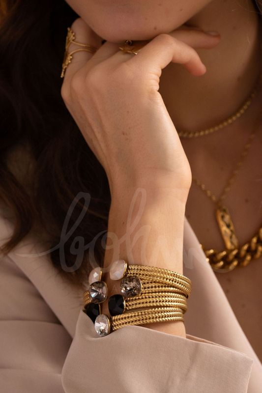 Ada Armbånd Swarowski svart